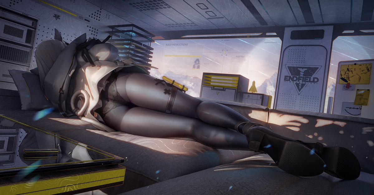 把模型裙子去掉了，画着玩