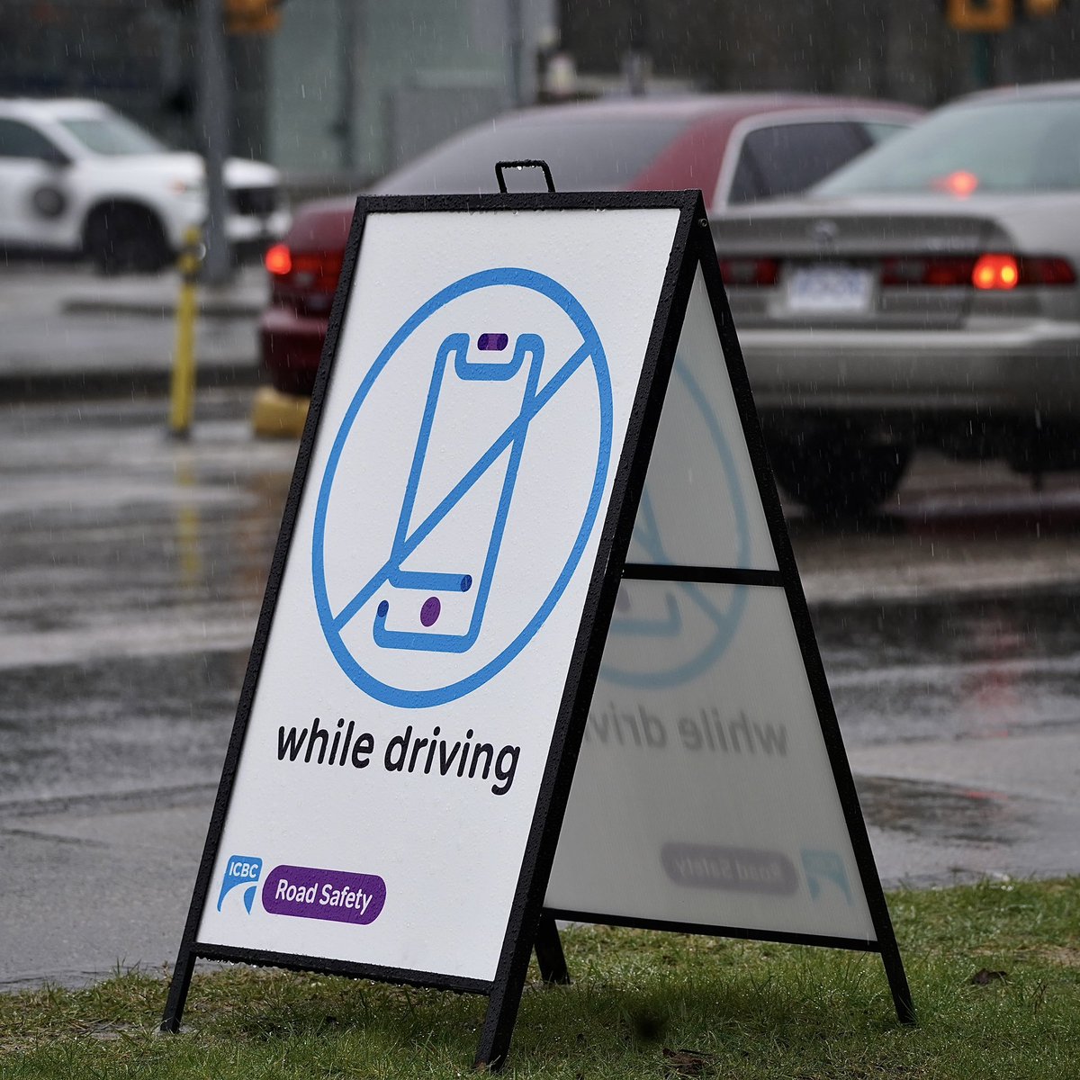 Today marked the kick-off to distracted driving month in B.C. Rain or shine, we will be out there conducting enhanced enforcement throughout month of March! #leavethephonealone #eyesforwardbc #portmoody @roadsafetykath @RoadSafetyBC @icbc