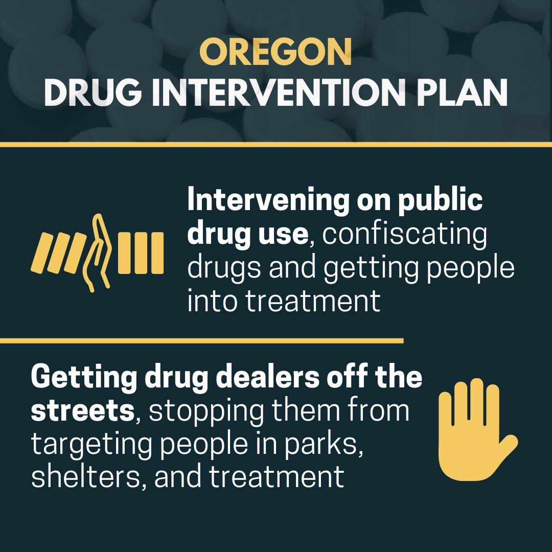 The Oregon Drug Intervention Plan is a treatment-first plan that will give providers and law enforcement the tools they need to keep people safe and save lives. Learn more: bit.ly/49Tv4sK #orpol #orleg