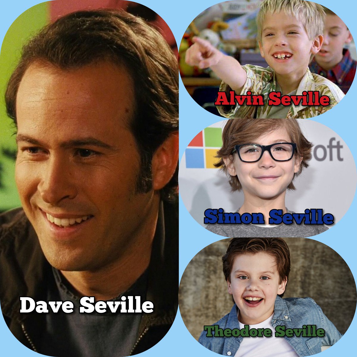 OfGetmunked1's tweet photo. Dave Seville + The Chipmunks [Alvin, Simon and Theodore] 

Dave is a music producer and manager of his sons band [the chipmunks he also is the official producer of the chipettes + others] 

Dave is taken 

the chipmunks are minors so nothing inappropriate 

rt + ❤️ https://t.co/vJblGiLTqH