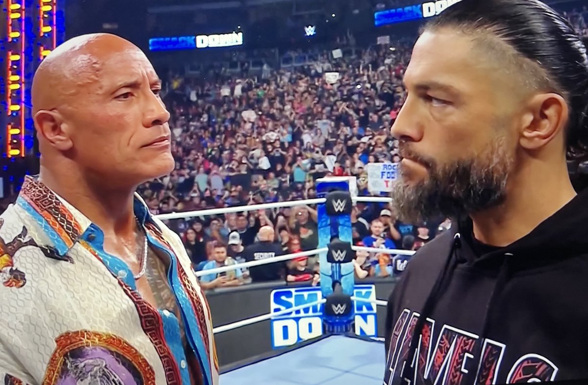 The Rock Acknowledged Roman Reigns as his Tribal Chief...... What the......🤯🤯 #SmackDown