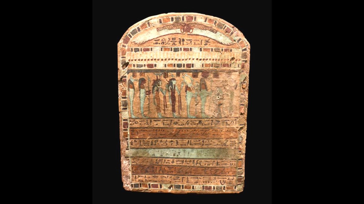 Funerary stelae in ancient Egypt offered prayers, praises, and genealogical information. They ensured remembrance, facilitated offerings, and conveyed beliefs about the afterlife. This piece is from the New Kingdom, created around 1500 bce.