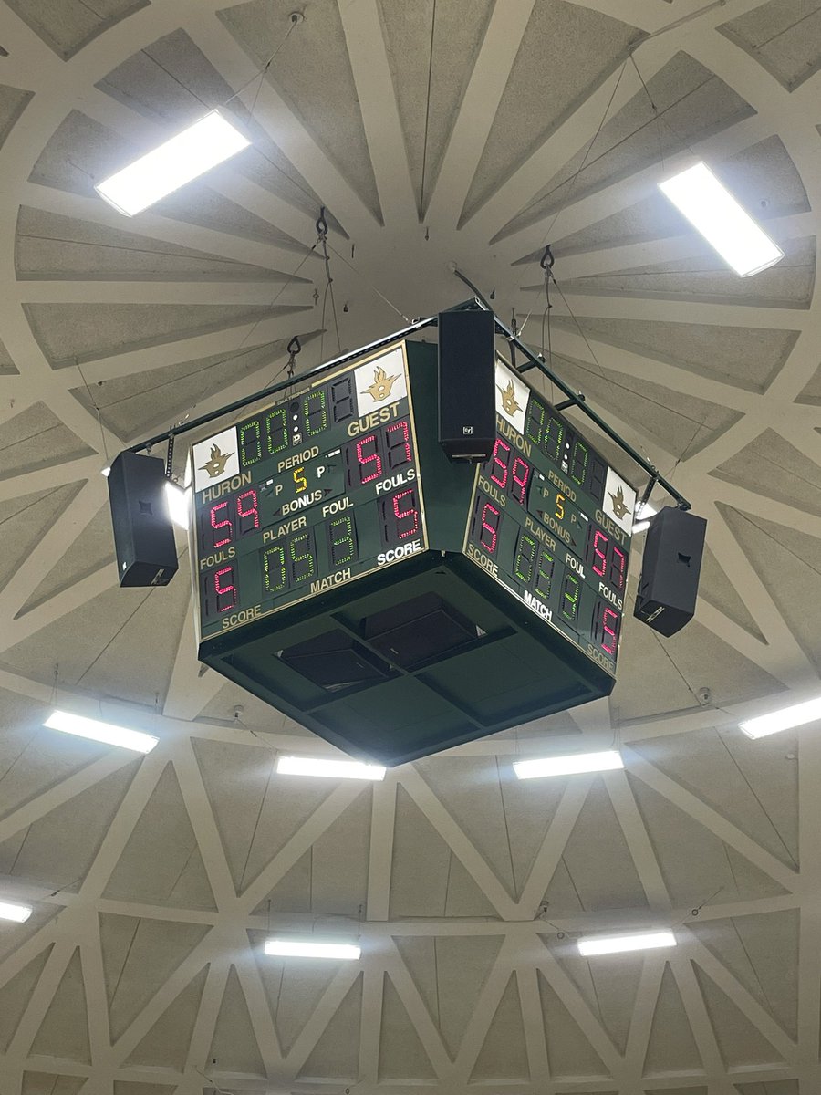 Huron wins in overtime!!  The River Rats are your district 13 champions!!

Huron - 59
Pioneer - 57

Final.

Go Rats!