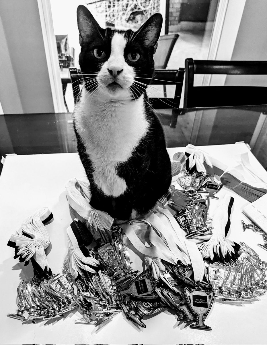 Ready to hand out medals at the Texas Challenge Cup!