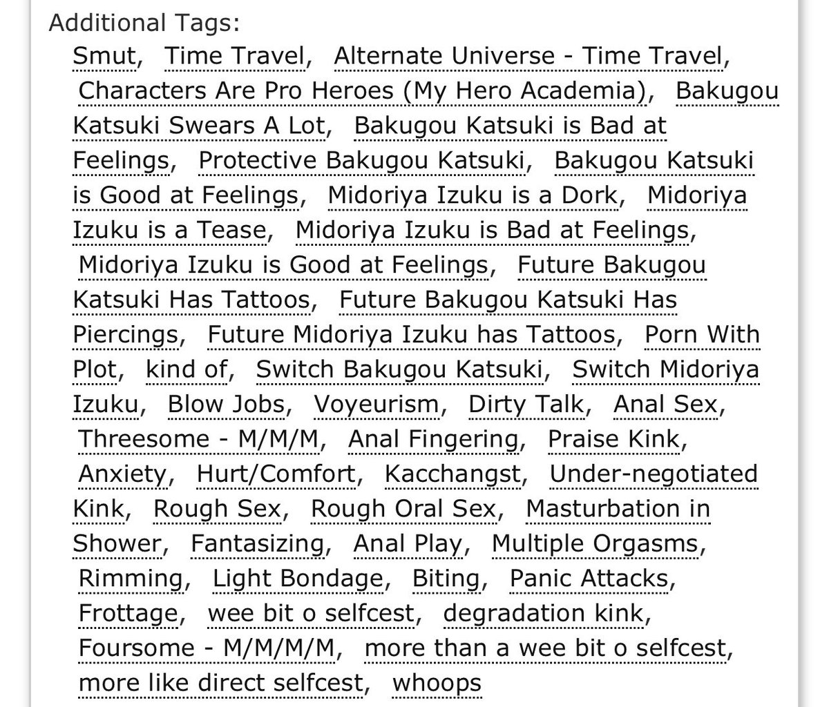 Unorthodox Paradox Syndrome by <a href="/SapphicPandaAO3/">SapphicPandaBear</a> 
#bkdk #bkdkbk 

archiveofourown.org/works/47640805…