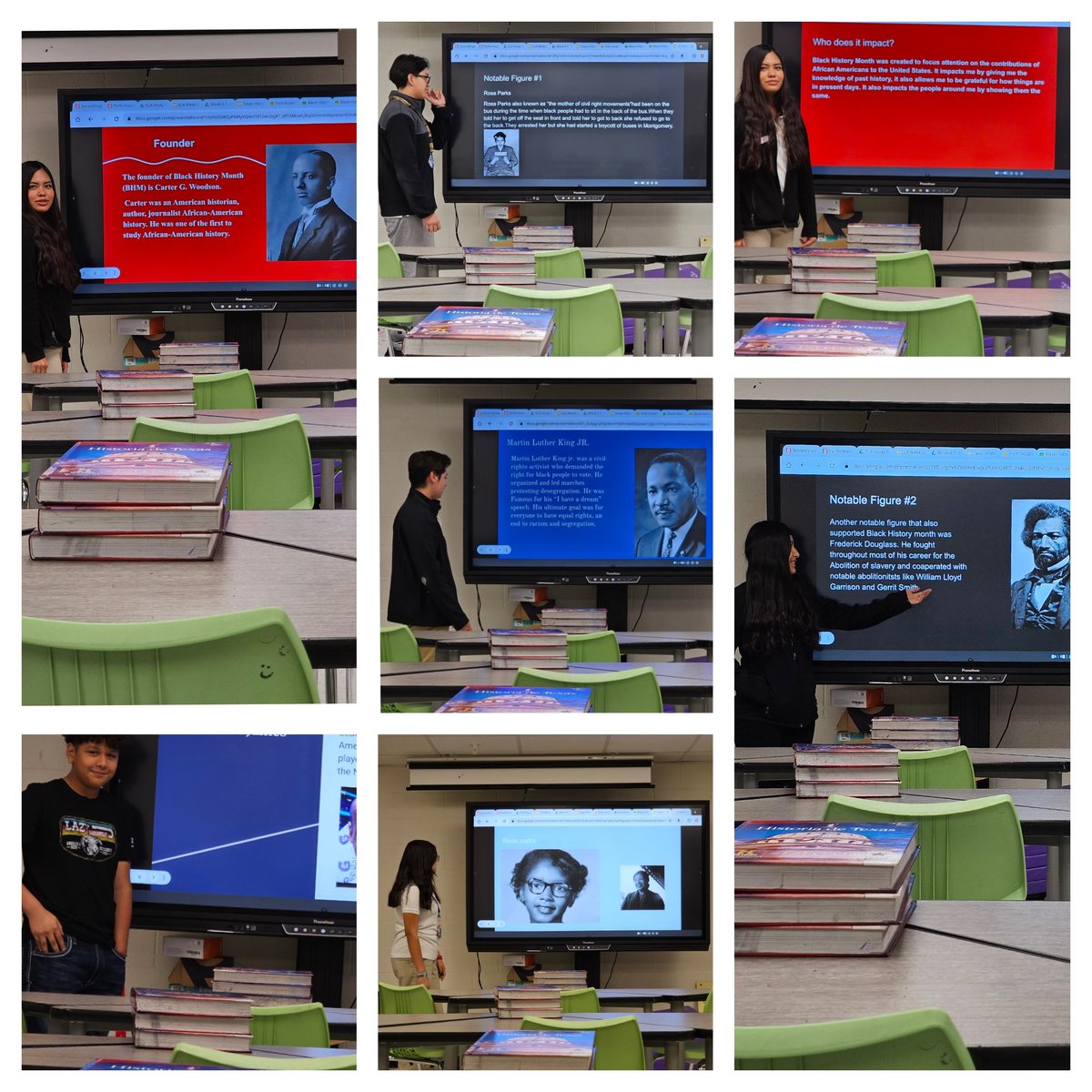 It was thrilling to see my @STAGinPG students wrapping up #BlackHistoryMonth earlier this week with insightful presentations on the founder of Black History Month, its impact, and notable figures! @DrReyC @Dr_Delgado1
