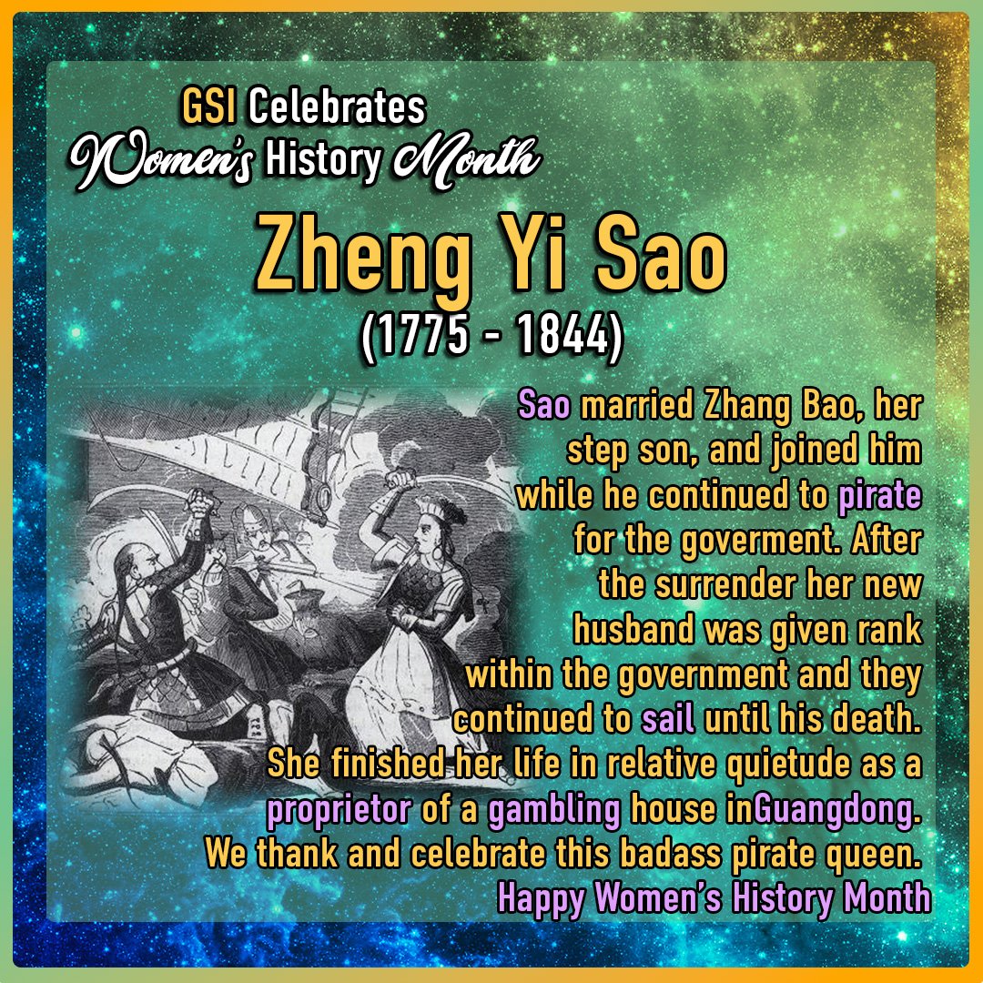 Celebrating the first day of #WomensHistoryMonth with Zheng Yi Sao en.wikipedia.org/wiki/Zheng_Yi_…