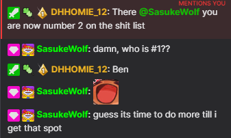 SasukeWolfVR's tweet photo. Damn, time to push harder for daddy ( @The_DH12 ) and take the number 1 spot. https://t.co/D55eukkqhE