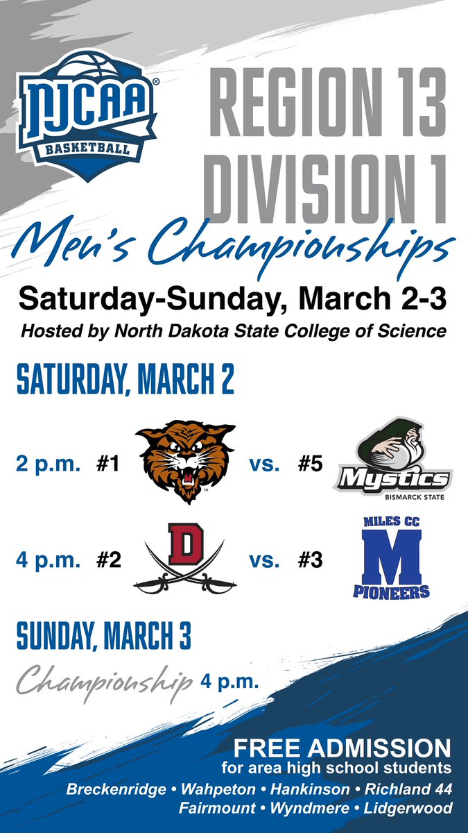 Updated bracket for this weekend. We need the whole community out. We are #1 seed just fyi @wahpeton @WahpetonND @WahpetonWanek @HuskieHigh @NDSCSFB @ndscswildcats @softballNDSCS @NDSCS_StLife