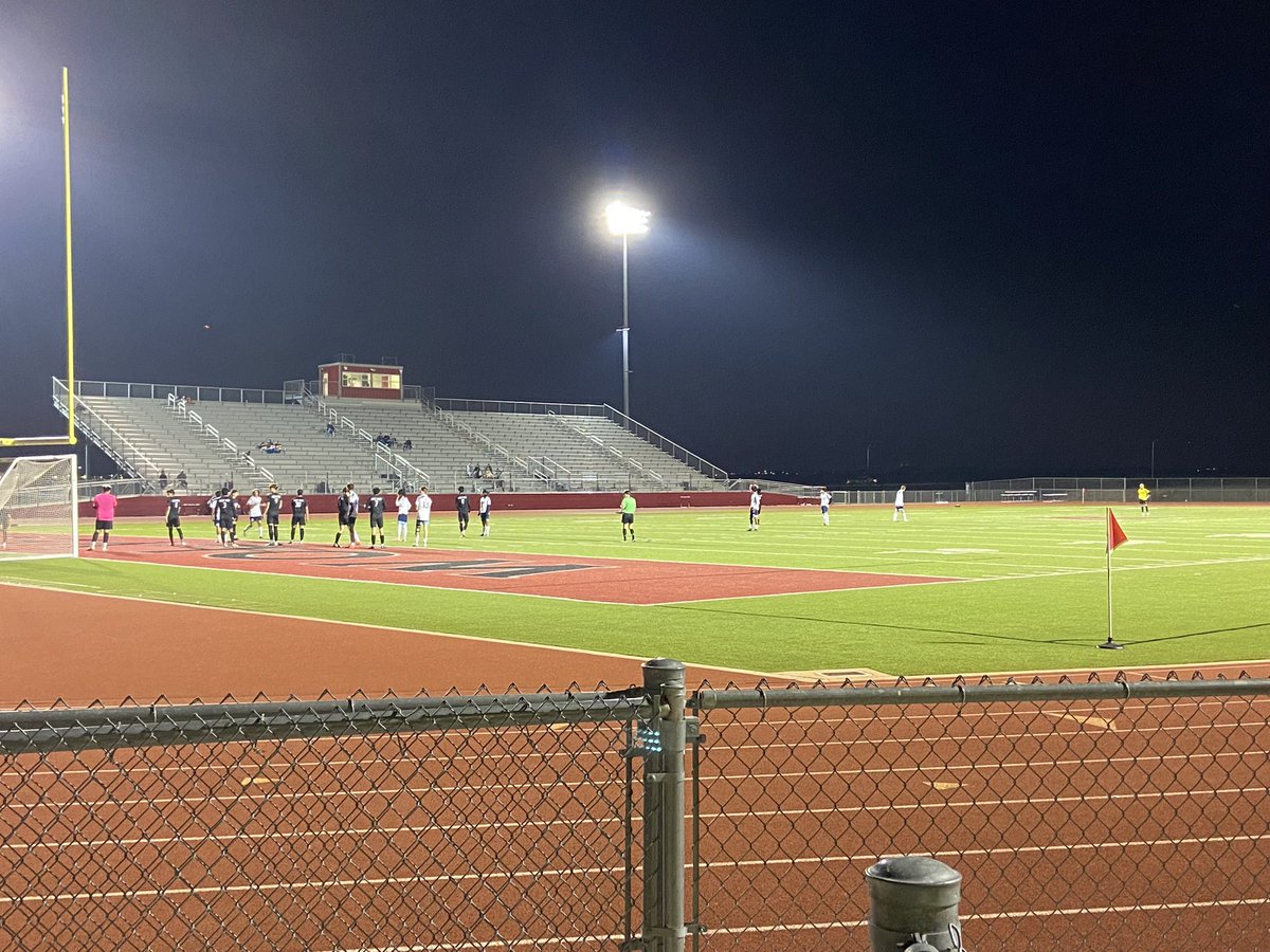 District play with our @Weiss_MSoccer against Bryan HS! Let's go, Wolf Pack! ⚽️ #PackStrong🐺💪🏾 #WinnersWin🐺