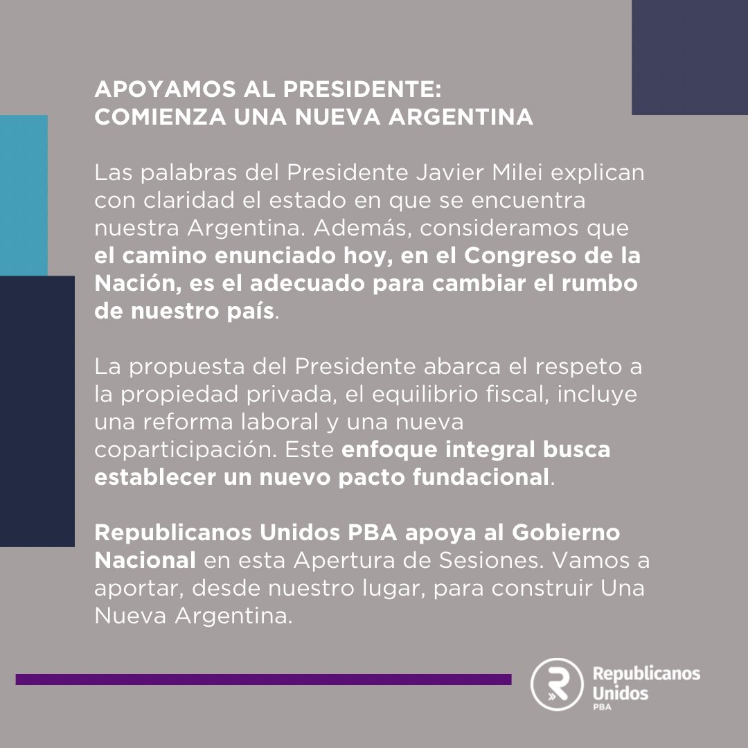 📌COMUNICADO OFICIAL
#AperturaDeSesiones