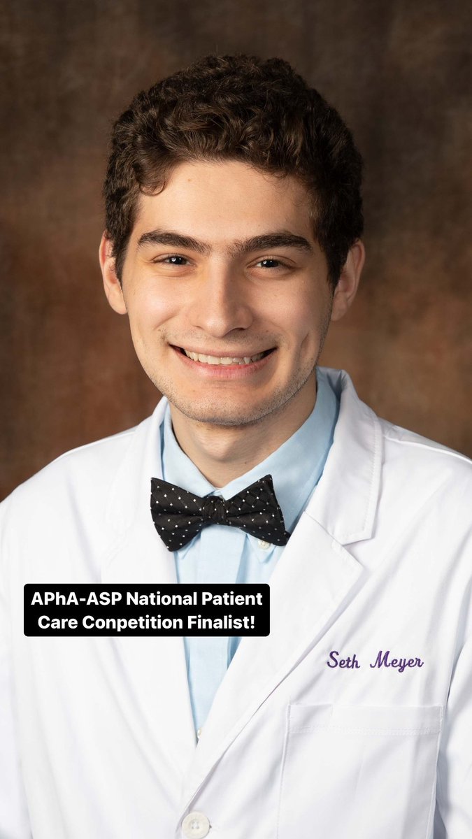 Congratulations to Seth Meyer (‘27) on being named as a finalist for the National Patient Counseling Competition! He will be representing Lipscomb’s Chapter at the @pharmacists meeting later this month 🎉🤘🏼🦬