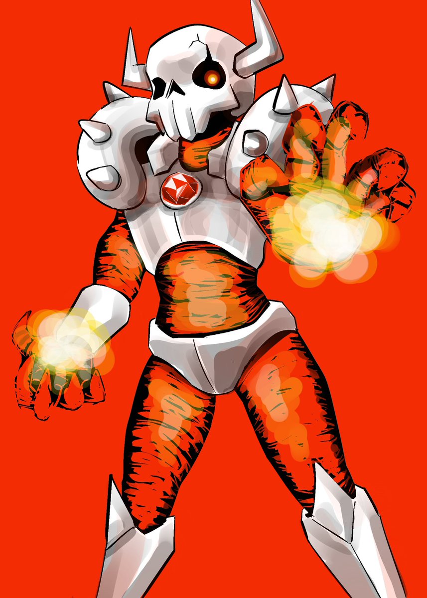 Infused with the power of magical ruby, red wizard burns with fiery rage