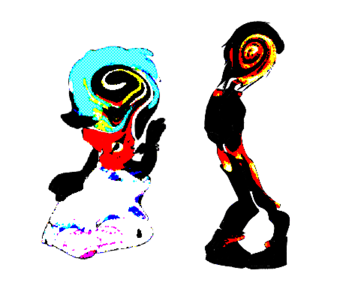 Thenightisandy's tweet photo. I like meh art, hehe 
(Also when I tried to edit these to make versions with different outfits, they look corrupted, also OCS are from @feriDoodles6
And @SethMeth69) https://t.co/mMevkEo3Ap