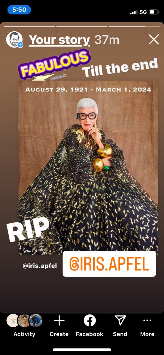 RIP Iris Apfel