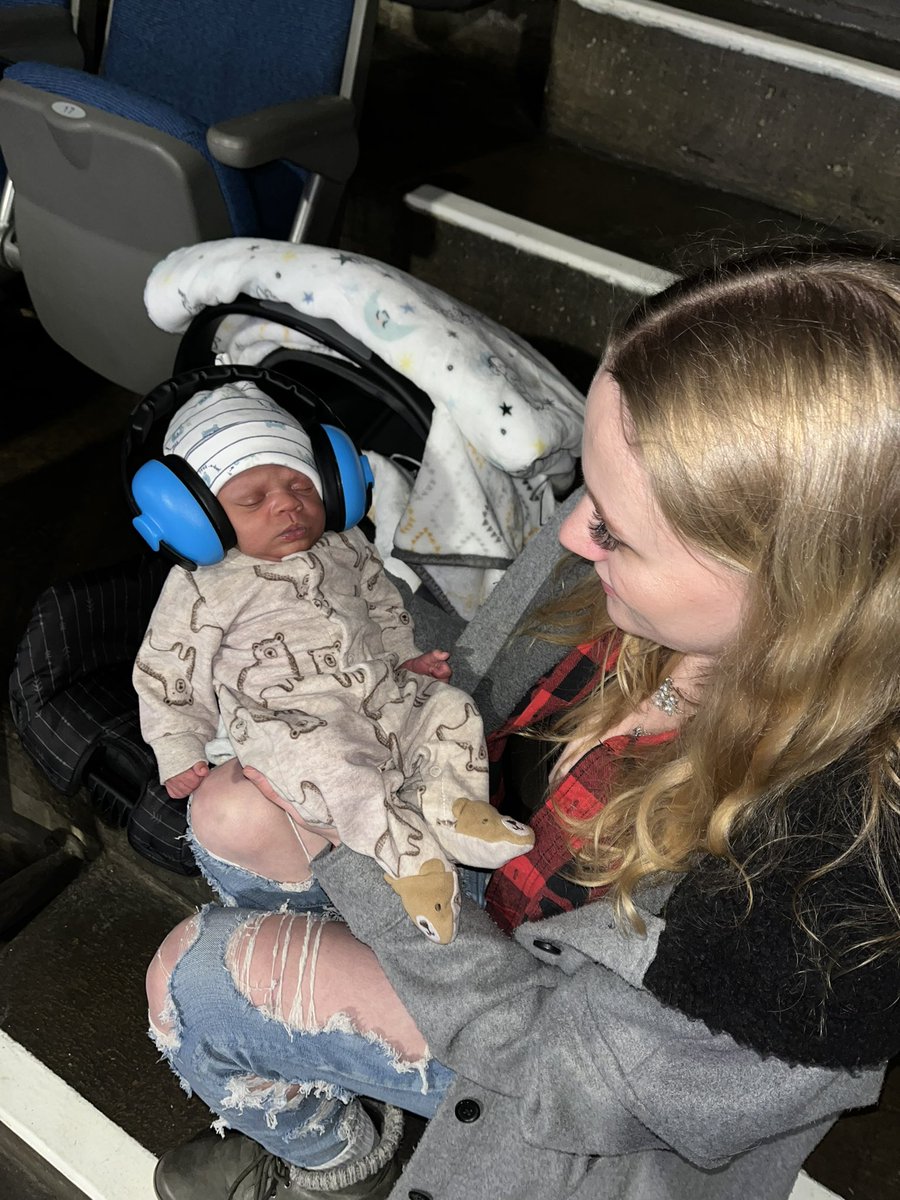 FaithMomma1's tweet photo. @BrinsonJames my grandson Avery MUST BE the youngest cowboy at @PBRCanada in Lethbridge #YQL @enmaxcentre https://t.co/9SMlA3sRmN