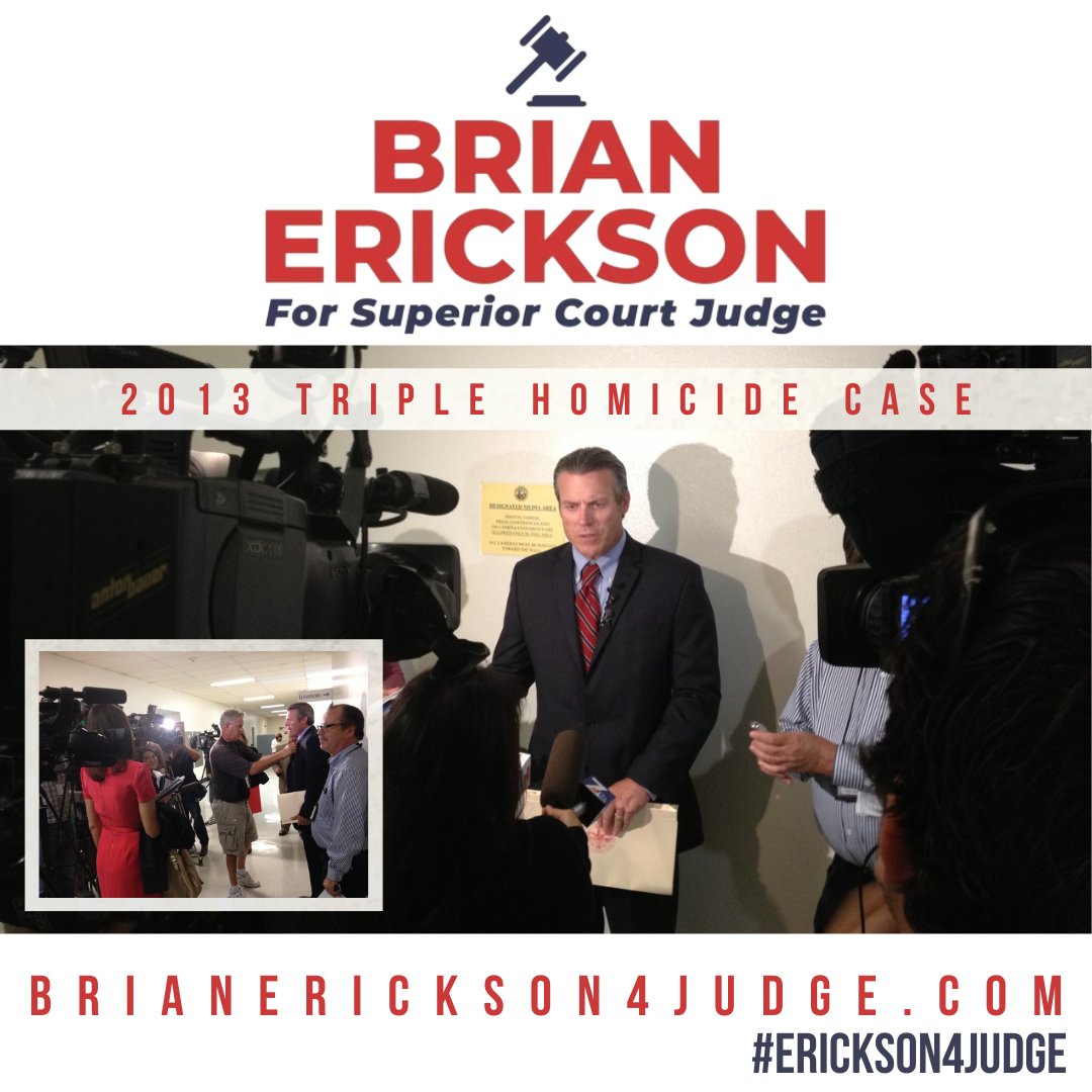 Erickson4Judge's tweet photo. ✅ Vote #BrianErickson4Judge! 
✅ San Diegans' Choice for Judge! 
✅ Over 29+ Years of Experience  
✅ 140+ San Diego Endorsements 
✅Including San Diego District Attorney Summer Stephan!

PLEASE SHARE!

READ MORE: https://t.co/xbjovG0COP #Erickson4Judge #SanDiego #SanDiegoCounty https://t.co/bTeu3dEKYc