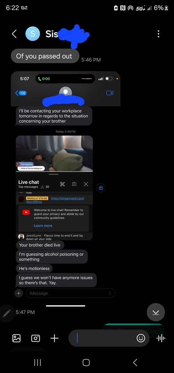 JudasPries42625's tweet photo. @Lyricoldrap  @BridgetteWest hey excuse me. Tina is unfurtnately tina but do you guys know Isaac guest tried to get someone in trouble because their brother was innocently drinking live, tried to get them fired for it by trying to contact their workplace. https://t.co/bW2G8c8oMp