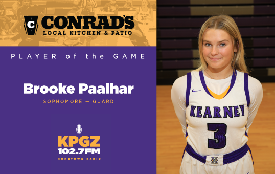 1027FMRocks's tweet photo. Tonight's @Conrads816 Player of the Game is birthday girl Brooke Paalhar! Brooke started off hot with 2 3-point shots in the first half. At the end of the game Brooke made all 3 of her freethrows to keep the Bulldogs in front of the Pirates! Happy birthday Brooke! https://t.co/UukLNy2ZOE