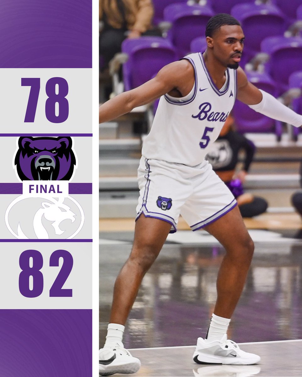 Bears come up just short in home finale. UNA 82, UCA 78. Elias Cato with 23 points, Tucker Anderson 20. Lions go 27 of 28 at the FT line. #BearClawsUp