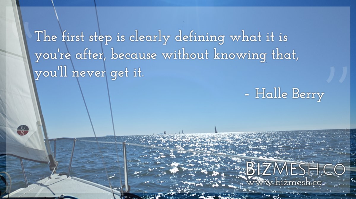 bizmesh's tweet photo. #FeelGoodFridays: "The first step is clearly defining what it is you're after, because without knowing that, you'll never get it." - Halle Berry #smallbiz #entrepreneur #entrepreneurs #smallbusiness
#MeshTogether #InspirationFridays #SupportSmallBusiness
#SupportSmallBusinesses https://t.co/4cqNypuugl