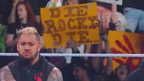 FOX Censors 'Die Rocky Die' Sign During WWE SmackDown Broadcast