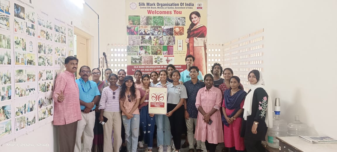 Silk Mark Awareness Program at the Palakkad Office for the B. Sc. Zoology Department students of Sree Sankara College, Kalady on 01.03.2024 #75silkenyearsCSB @TexMinIndia @csbmot @PiyushGoyal @DarshanaJardosh @PrajaktaVerma @Ifssivakumar @meenakshiifs @ShefVaidya