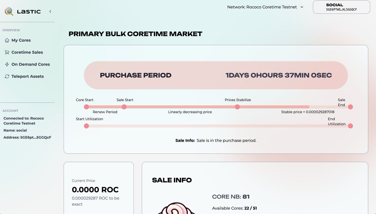 sachalansky's tweet image. Literally received #BlockSpace on testnet during the @lastic_xyz workshop today 🤯