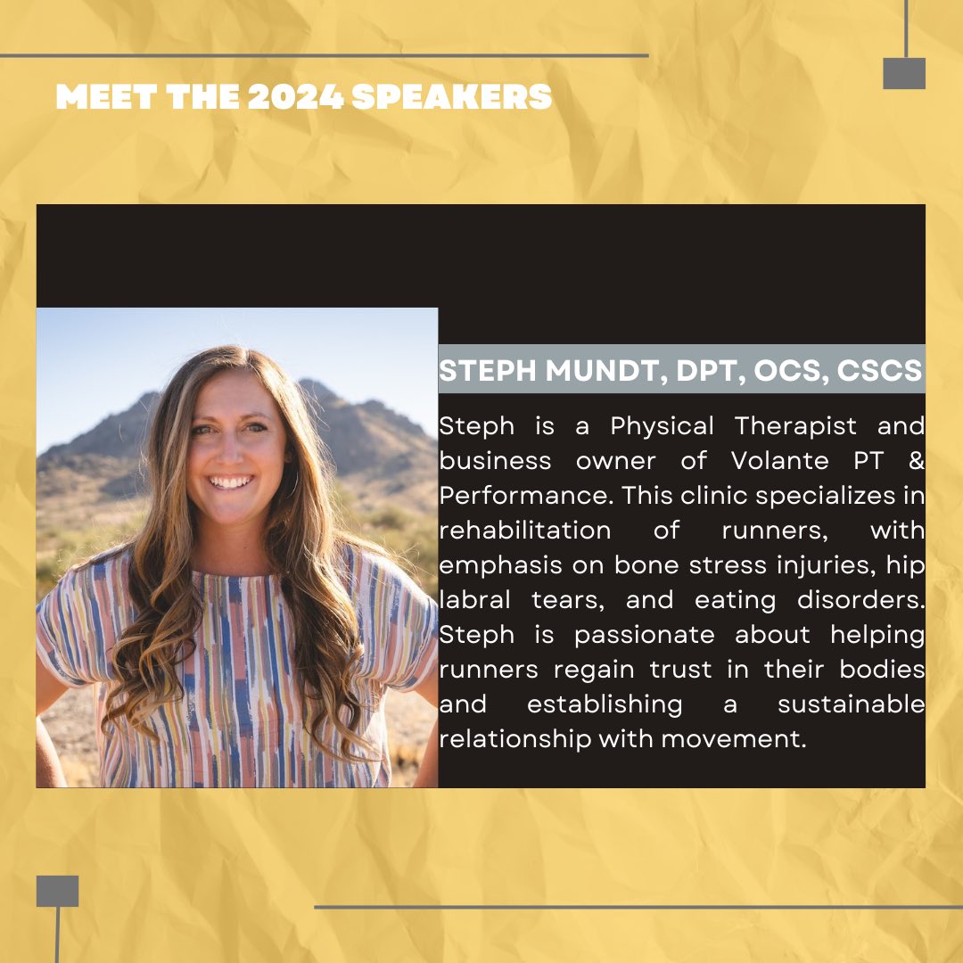 UofIowaRS's tweet photo. Tomorrow’s the big day! Introducing our final speaker: Steph Mundt, DPT, OCS, CSCS 💪🏻✨ https://t.co/2jKaFh0RBP