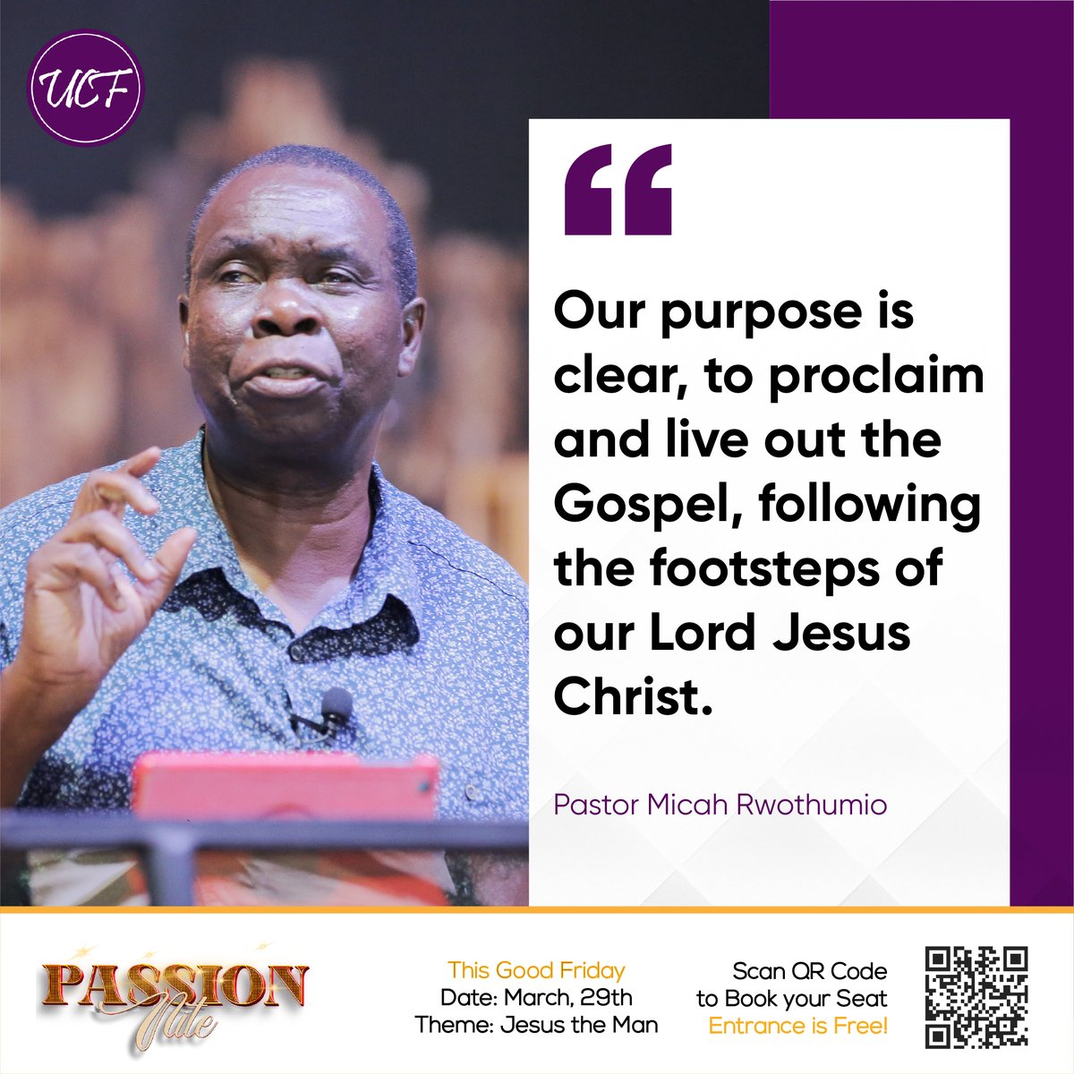 Our purpose as a church is crystal clear—to proclaim and live out the Gospel in every aspect of our lives. Let's follow in the footsteps of our Lord Jesus Christ, spreading His message of love, grace, and redemption to all corners of the earth.