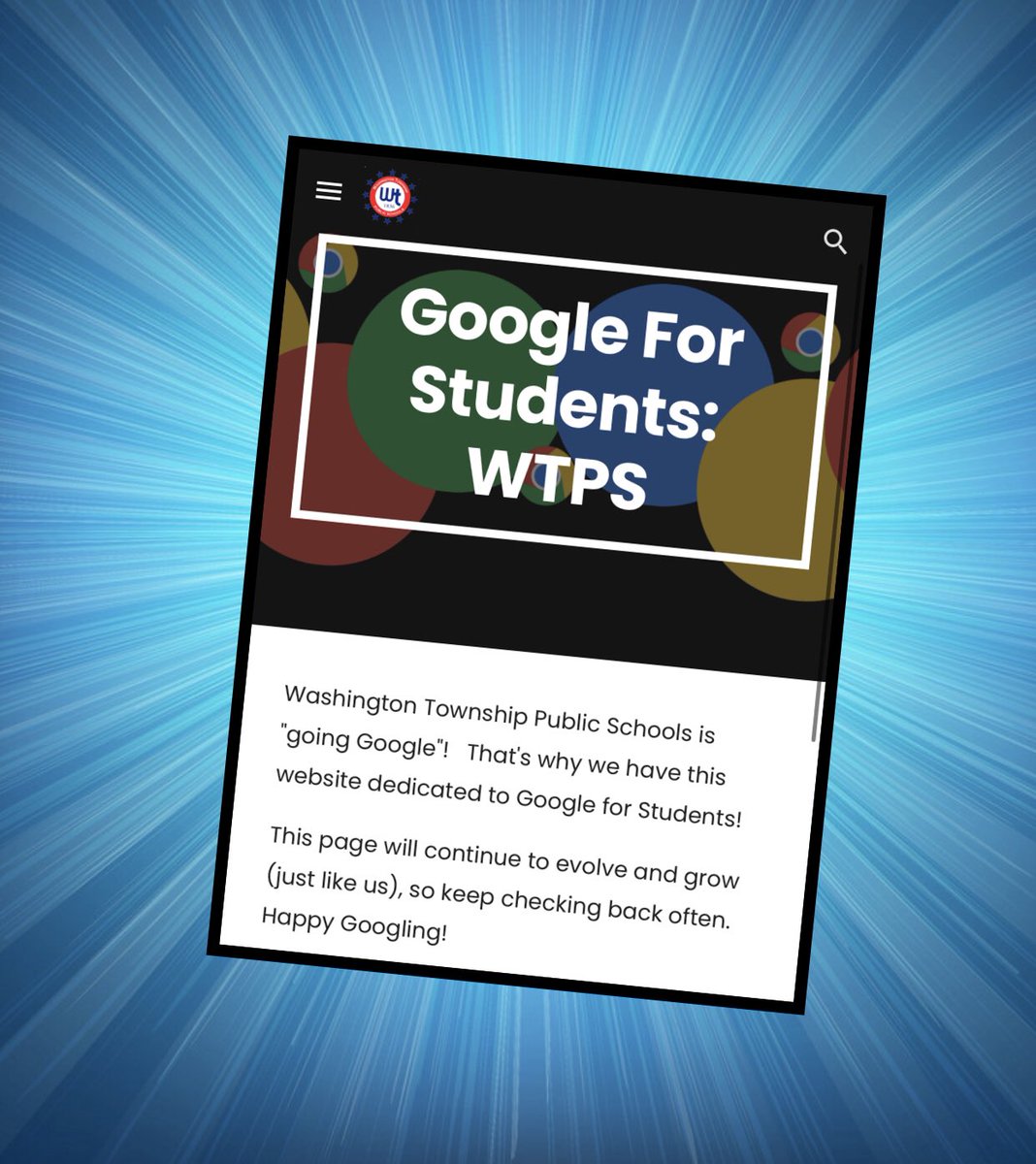 kerszi's tweet image. Now that our big #GoogleDay of PD is done, the #GoogleSite that I built and my colleagues helped to populate lives on as a singular hub all of the training resources and videos for all district staff. It is a resounding success!
So….I couldn’t stop there…I built the…