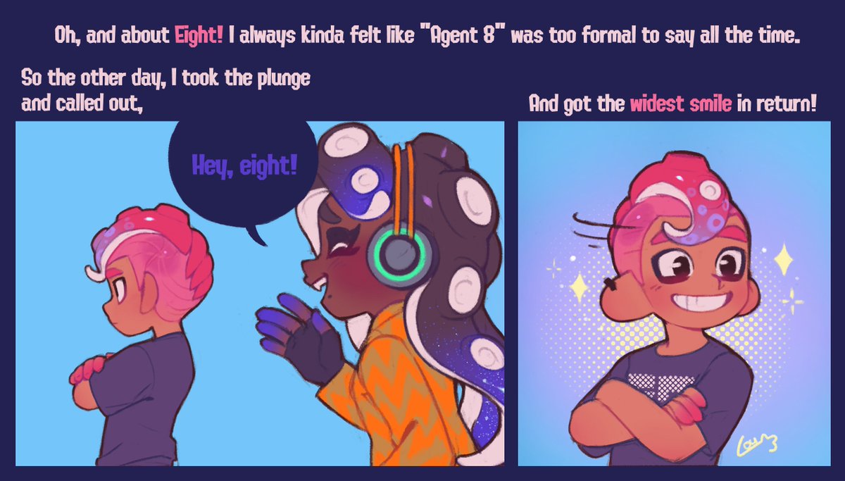 This is very poorly formatted but I had to draw this interaction I thought it was the cutest thing 🥺
#Splatoon3 #SideOrder