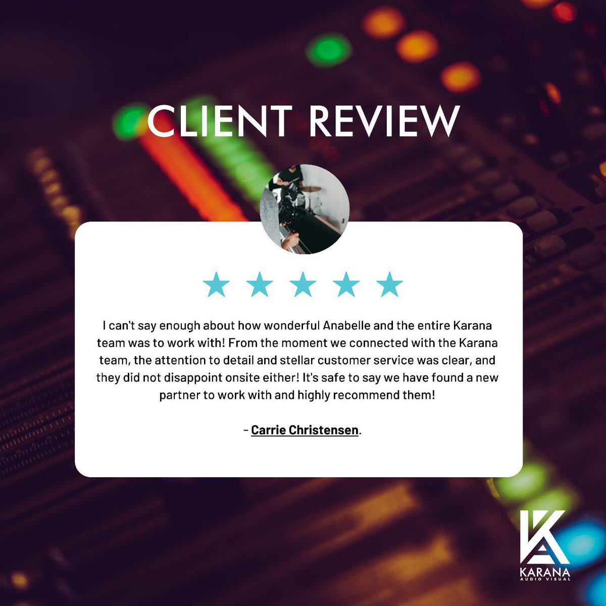Karana Audiovisual Services tweet media