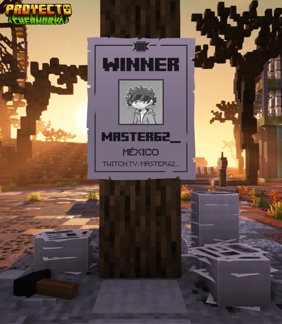 El día de hoy ha finalizado 𝐏𝐑𝐎𝐘𝐄𝐂𝐓𝐎 𝐂𝐇𝐄𝐑𝐍𝐎𝐁𝐘𝐋. 

Agradecemos la participación de cada uno de los jugadores y a @jose908988 por haber confiado en nuestro estudio para desarrollar este gran proyecto.

Ganador de 𝐏𝐑𝐎𝐘𝐄𝐂𝐓𝐎 𝐂𝐇𝐄𝐑𝐍𝐎𝐁𝐘𝐋:
<a href="/Master62_/">Master62_</a> 🏆