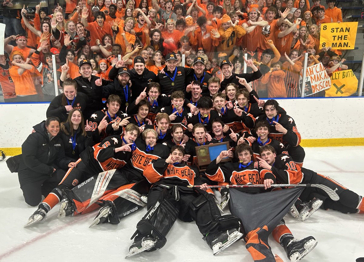 Congratulations to @WBLHS_Hockey and @cdhhockey on their state tourney berths. Cretin-Derham Hall returns for their third straight and sixth overall. White Bear Lake making first trip since 2019 and 21st overall. 📸Mike Thill