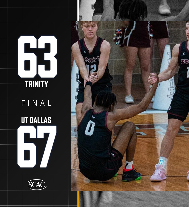 The @TrinityUTigers come up short and end their stellar season early.

#SCACMBB #SCACPride #DIII50
