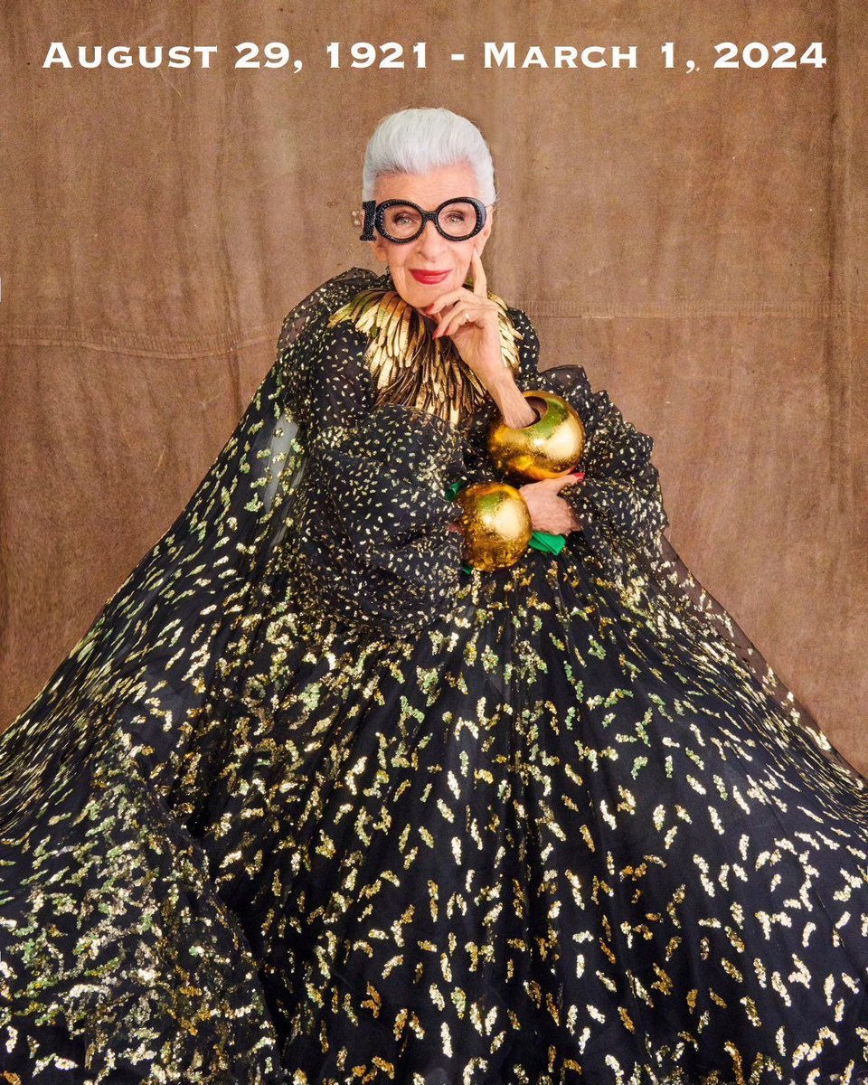 RIP Iris Barrel Apfel 🙏🏾