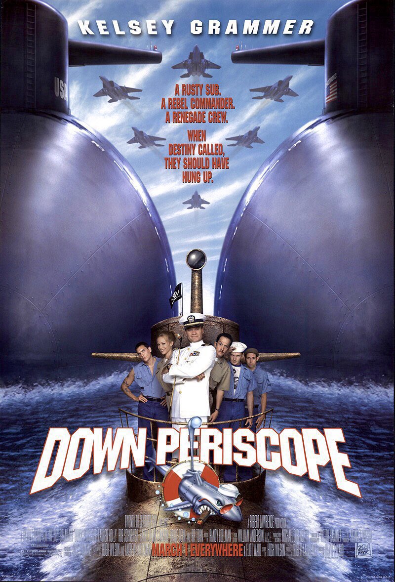 🎬MOVIE HISTORY: 28 years ago today, March 1, 1996, the movie ‘Down Periscope’ opened in theaters!

#KelseyGrammer #LaurenHolly #HarryDeanStanton #RipTorn #BruceDern @WilliamHMacy #KenHudsonCampbell #HarlandWilliams @pattonoswalt @RobSchneider #TobyHuss #DuaneMartin #DavidSWard