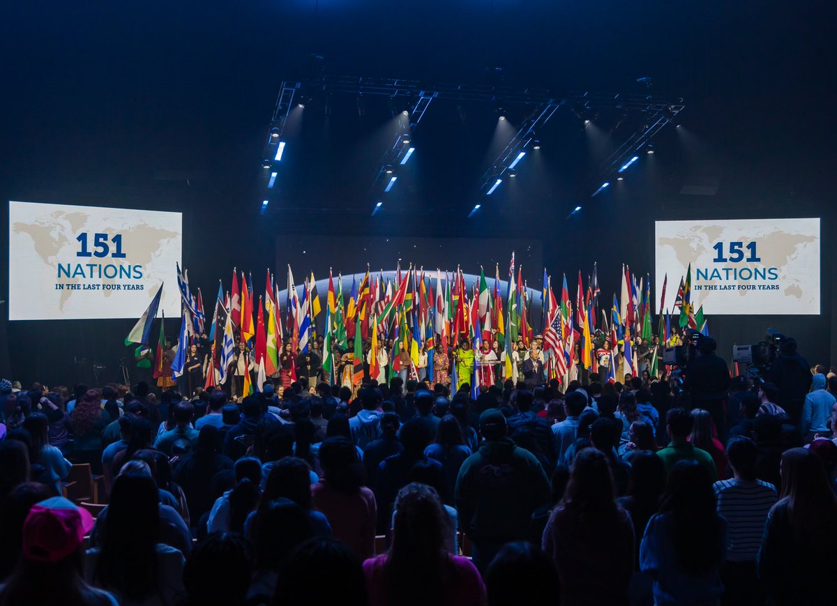 WilsonBilly's tweet photo. ⁦@OralRobertsU⁩ has welcomed students from 151 different nations in the last four years becoming one of the top 15 U.S. universities with the most international students and ranking in the top twenty-five in U.S. in diversity. Today we celebrated with flags from the nations https://t.co/NaRUnO60ko