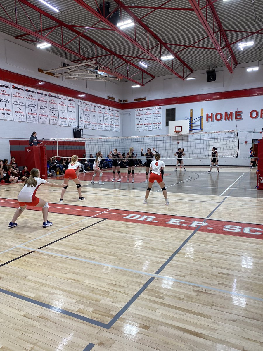 Opponents today; possible teammates next year! A great turnout at our volleyball feeder tournament. A fantastic display of teamwork and sportsmanship by <a href="/EcoleWoodman/">École Woodman School (Calgary Board of Education)</a>, <a href="/MSschoolCBE/">MarshallSprings</a>, David Thompson, and Panabaker. Good luck with the rest of your season. #WeAreEPS #WeAreCBE
