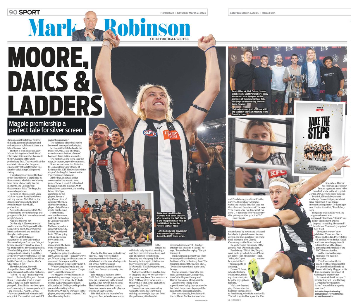 Super proud of our team &amp; Club for pulling together an in-house doco on our 2023 finals series. 

Shoutout to talented filmmakers @Luke_Winzar &amp; <a href="/JimothyMoriarty/">James Moriarty</a> who hustled through the summer &amp; thanks to <a href="/HoytsAustralia/">#HOYTSAUSTRALIA</a> for their support in bringing it to life on the big screen!