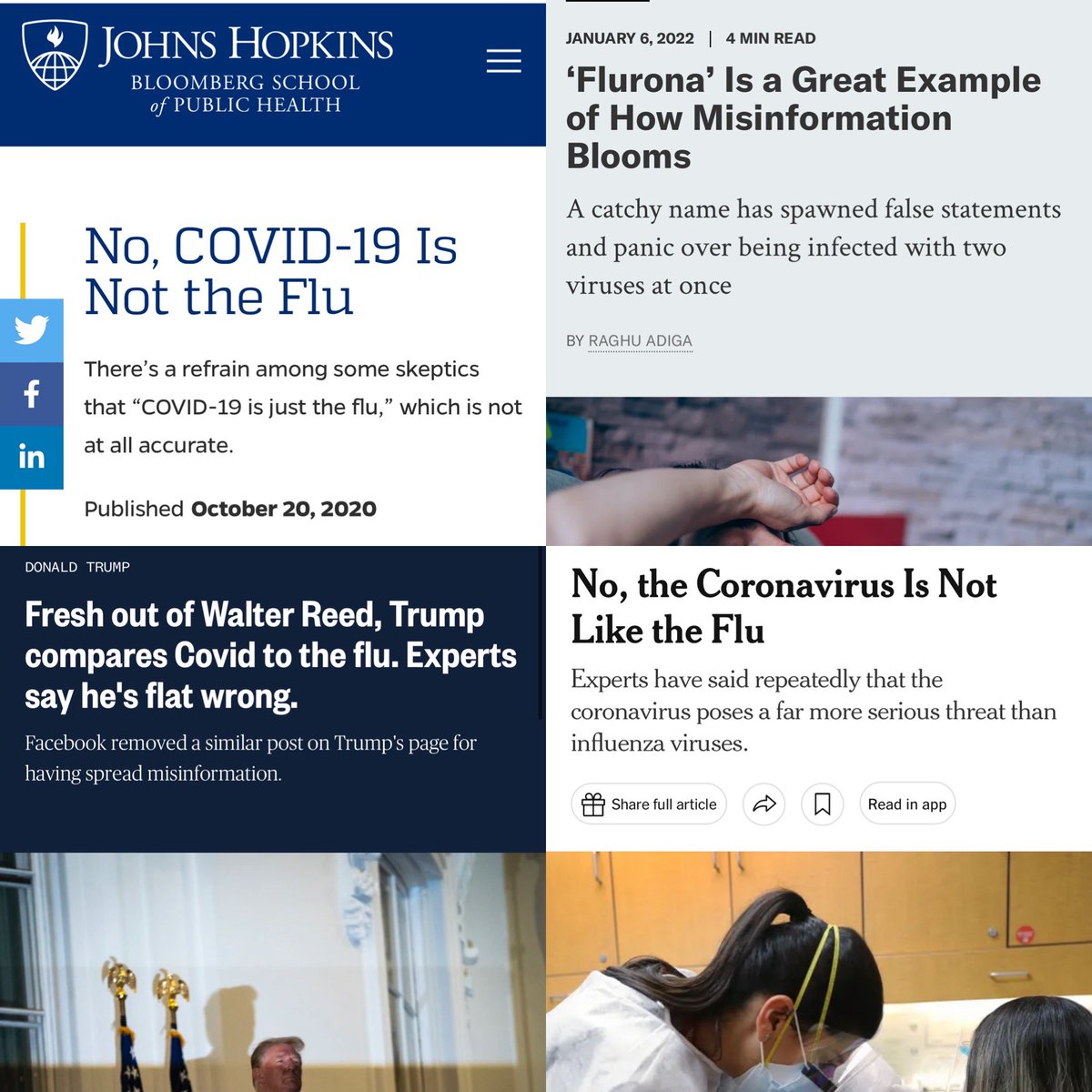 The <a href="/CDCgov/">CDC</a> now says to treat Covid like the flu. Just a reminder…