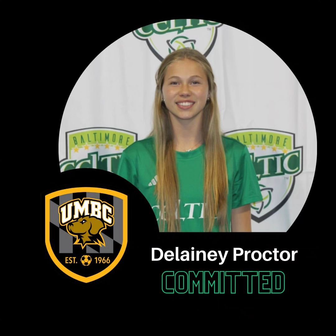 Congrats to Celtic 07 GA player Delainey Proctor (2025)  on verbally committing to play Division 1 soccer at UMBC! #repceltic⭐️⭐️⭐️⭐️⭐️⭐️☘️⚽️☘️ #provenpathway #congratulations #CelticProud
