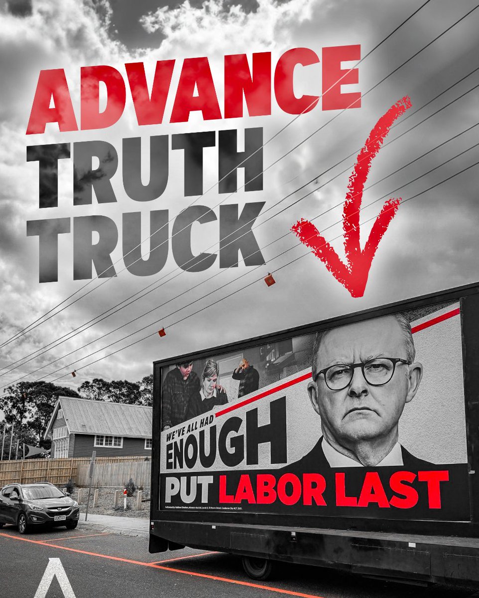 FairAusADV's tweet image. Our Truth Truck has been driving all across Dunkley today with a message for the PM: PUT LABOR LAST!
