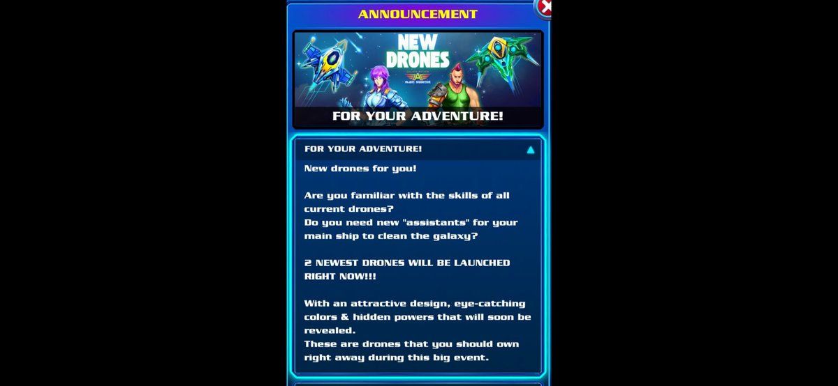 LITESERENITY333's tweet image. 2 NEW DRONES ARE COMING TO GALAXY ATTACK!!!

#newdrone
#newdrones
#galaxyattack 
#alienshooter 
#alienshooting
#gaas #abi 
#galaxy #attack 
#alien #shooter 
#galaxyattackalienshooter
#alienshootergalaxyattack
#bossraid
#raidleague
#bossraidleague
#liteserenity