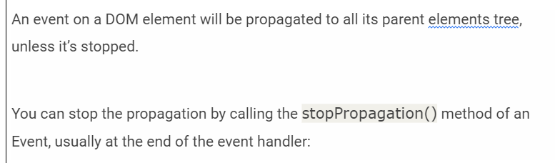hicodeguru's tweet image. #Day11 #Question11 #100DaysOfCode 

what is stopPropagation() ?

PS - comments if you need an answer as well

#events

#questions #reactjs #javascript #nodejs #pgsql #typeorm #angular #mean #mern #singlepage #apps #webdevelopment #Interviews