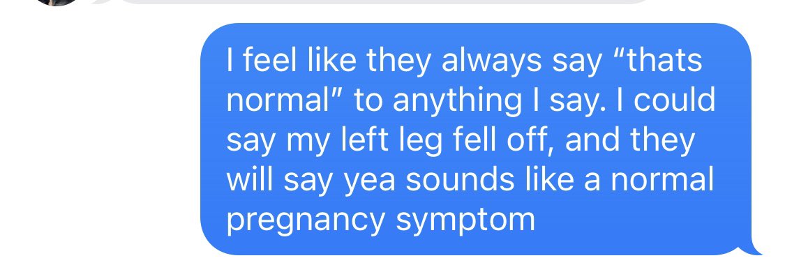 infinitelylexi's tweet photo. My friend suggested I complain about a symptom at my appointment today. Of course I did, but they did indeed say all of my symptoms were “normal”! https://t.co/b7rL5zE8zh