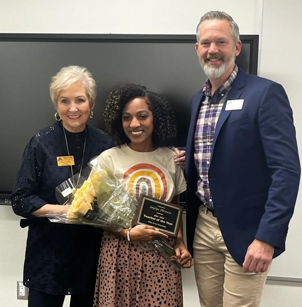 We are so incredibly proud of our Teacher of the Year, Mrs. Thrower!