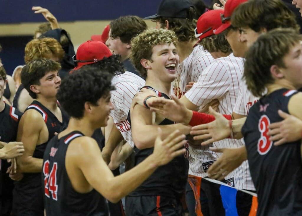 NewHomeHoops's tweet photo. Thanks to @NewHomeBaseball for making it over to SPC to cheer on the Leopards ….

We all call it something different … #HST, #WAO, #LeonardBaseba…. But the core is the same.   

Leopard Spirit, New Home Pride….it never dies and only grows! https://t.co/8Nog9Dg4Mz