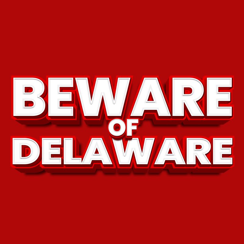 cb_doge's tweet photo. "Change your state of incorporation out of Delaware before they lock the doors!" https://t.co/B0Be5cCMl1